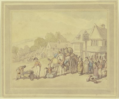 Soldados numa taberna de Thomas Rowlandson