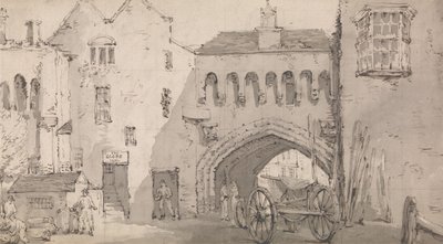 Southampton, o Watergate e o Globe Inn de Thomas Rowlandson