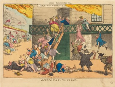 Esportes de uma feira de campo de Thomas Rowlandson