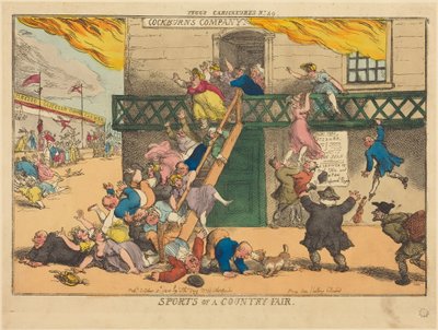Desportos de uma feira rural de Thomas Rowlandson