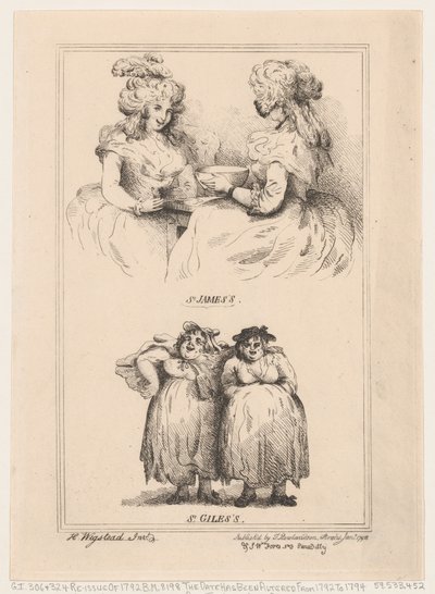 St James e St Giles, 1792., 1792. de Thomas Rowlandson