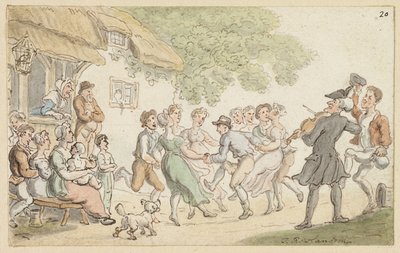 Estudo para Dr. Sintaxe e Esportes Rurais de Thomas Rowlandson