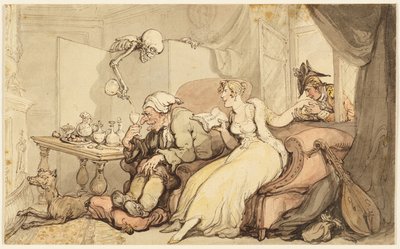 Estudo para a lua de mel de Thomas Rowlandson