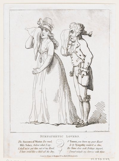 Amantes simpáticos, 6 de fevereiro de 1797., 6 de fevereiro de 1797. de Thomas Rowlandson