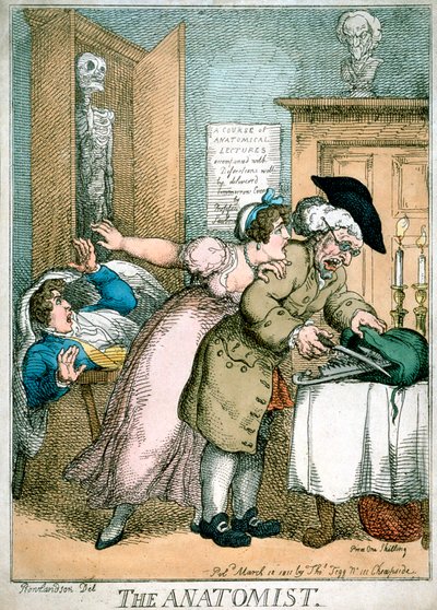 O Anatomista, 1811 de Thomas Rowlandson