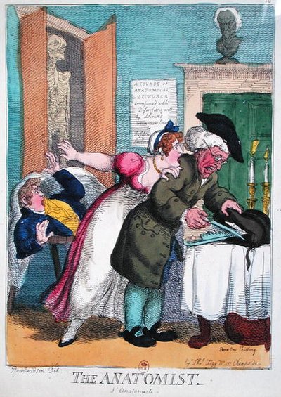 O Anatomista, publicado por Thomas Tegg de Thomas Rowlandson