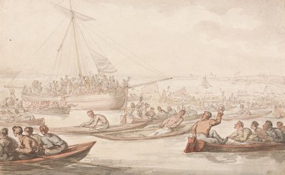 A Regata Anual de Remo em Dupla em Homenagem ao «Doggett
