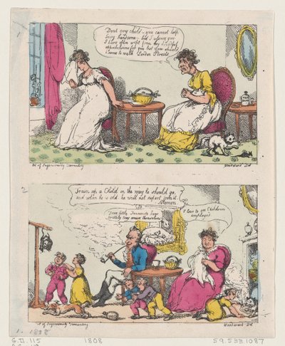 A arte de atormentar engenhosamente, 1808., 1808. de Thomas Rowlandson
