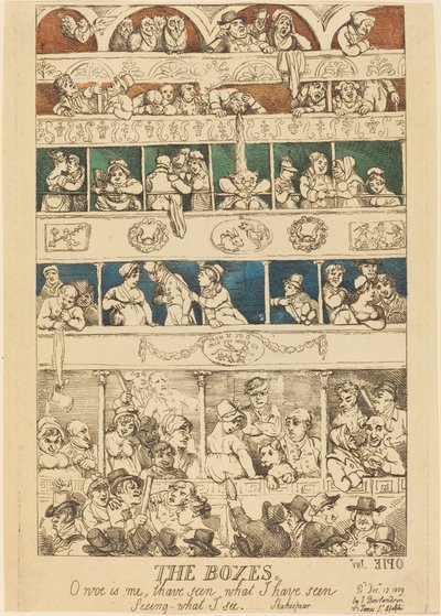 As caixas de Thomas Rowlandson