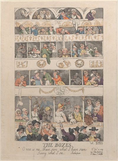 The Boxes, 12 de dezembro de 1809., 12 de dezembro de 1809. de Thomas Rowlandson