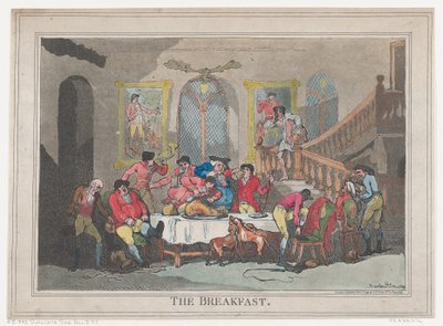The Breakfast, 1 de Fevereiro de 1789., 1 de Fevereiro de 1789. de Thomas Rowlandson