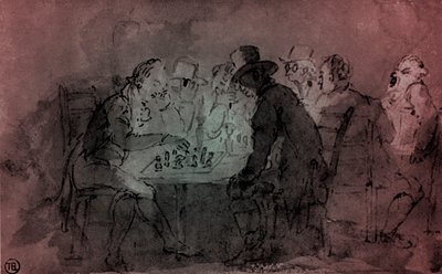 Os Jogadores de Xadrez de Thomas Rowlandson
