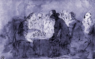 Os Jogadores de Xadrez de Thomas Rowlandson