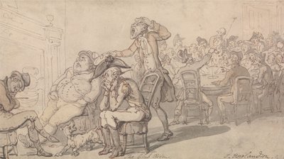 A Sala do Clube de Thomas Rowlandson