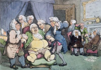 A consulta ou a última esperança, 1808 de Thomas Rowlandson