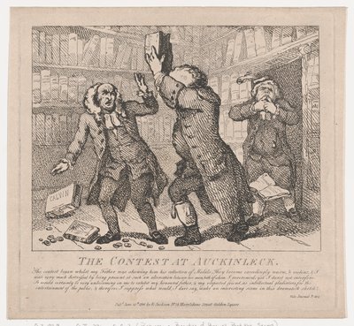 The Contest at Auckinleck Picturesque Beauties of Boswell, Part the Second, Jun..., 10 de junho de 1786. de Thomas Rowlandson