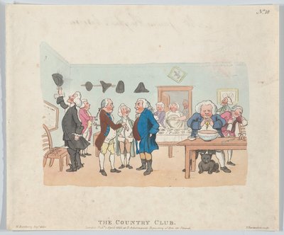 O Country Club, 7 de abril de 1803., 7 de abril de 1803. de Thomas Rowlandson