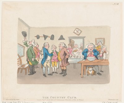 O Country Club, 7 de abril de 1803., 7 de abril de 1803. de Thomas Rowlandson