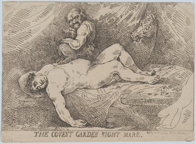 The Covent Garden Night Mare, 20 de abril de 1784., 20 de abril de 1784. de Thomas Rowlandson