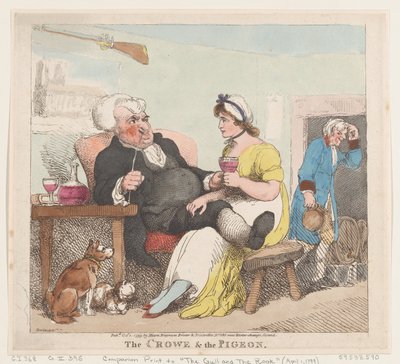 The Crowe & The Pigeon, 1 de outubro de 1799., 1 de outubro de 1799. de Thomas Rowlandson