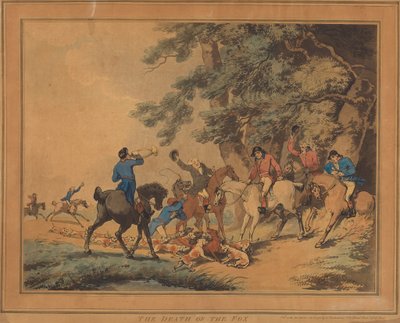 A Morte da Raposa de Thomas Rowlandson