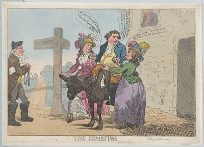 A Partida, 29 de abril de 1784., 29 de abril de 1784. de Thomas Rowlandson
