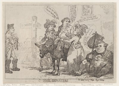 A Partida, 29 de abril de 1784., 29 de abril de 1784. de Thomas Rowlandson