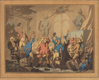 O jantar de Thomas Rowlandson