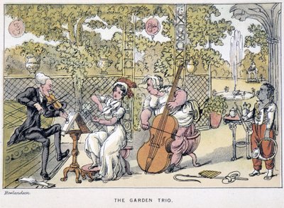 The Doctor Playing the Violin: "The Garden Trio" - em "Doctor Syntax