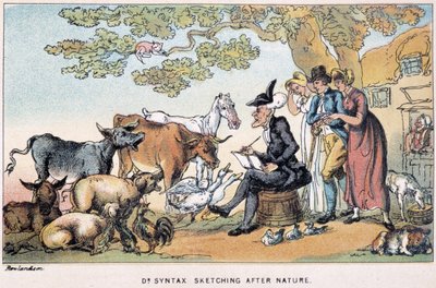 O Doutor desenha animais da natureza - em "Doctor Syntax