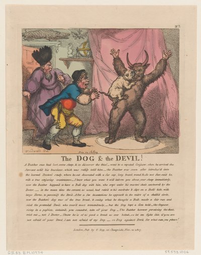 The Dog & The Devil, 21 de Novembro de 1807., 21 de Novembro de 1807. de Thomas Rowlandson