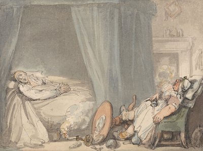 A Enfermeira Embriagada de Thomas Rowlandson
