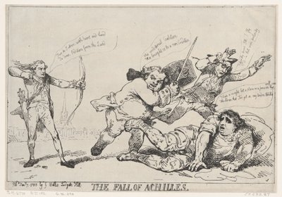 A Queda de Aquiles, 7 de janeiro de 1785., 7 de janeiro de 1785. de Thomas Rowlandson