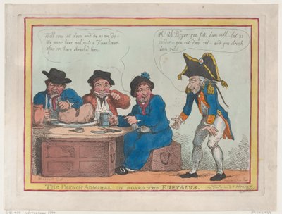 O Almirante francês a bordo do Euryalus, 11 de Dezembro de 1803., 11 de Dezembro de 1803. de Thomas Rowlandson