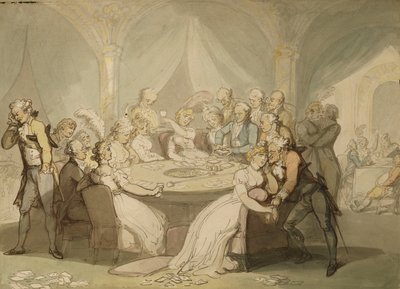 A Mesa de Jogo, de Thomas Rowlandson