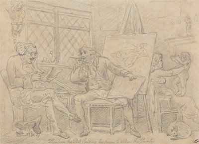 O historiador que inspira a mente do jovem pintor de Thomas Rowlandson