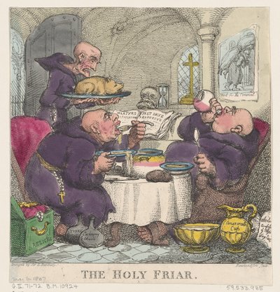 O Santo Frade, 6 de maio de 1807., 6 de maio de 1807. de Thomas Rowlandson