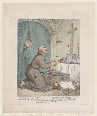 O Santo Frade, 6 de maio de 1807., 6 de maio de 1807. de Thomas Rowlandson