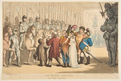 O Arsenal de Cavalos na Torre, 1º de janeiro de 1800. de Thomas Rowlandson