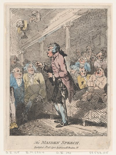 O Discurso da Donzela, 5 de outubro de 1785., 5 de outubro de 1785. de Thomas Rowlandson