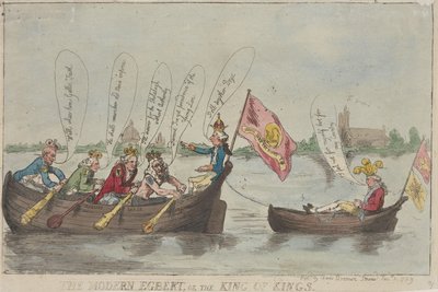 O Egbert Moderno, ou o Rei dos Reis de Thomas Rowlandson