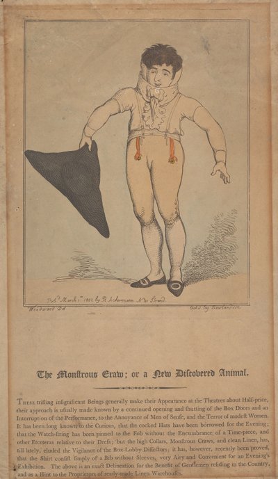 O Monstro Rastejante; ou Um Animal Recém-Descoberto de Thomas Rowlandson