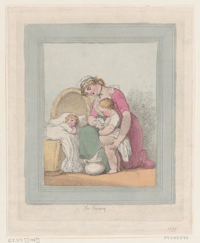 O Berçário, 1799., 1799. de Thomas Rowlandson