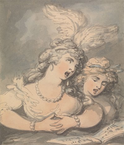 Os Cantores de Ópera de Thomas Rowlandson