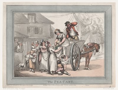 O carrinho de ervilhas, 16 de abril de 1788., 16 de abril de 1788. de Thomas Rowlandson