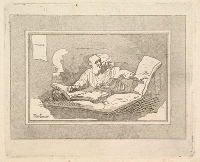O livro de cópias do velho barbudo filósofo, 1783-87. de Thomas Rowlandson
