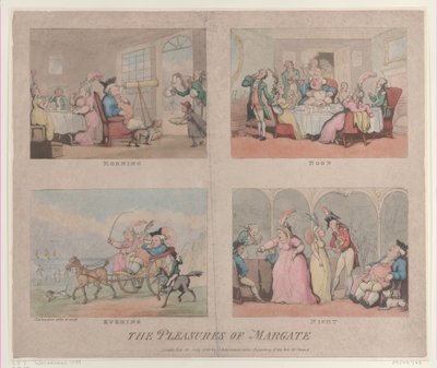 Os prazeres de Margate, 25 de julho de 1800., 25 de julho de 1800. de Thomas Rowlandson