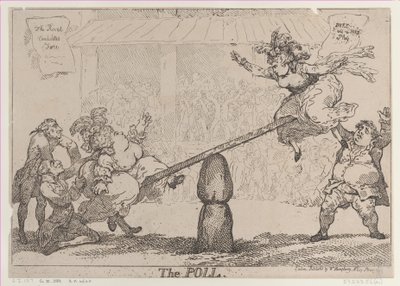 The Poll, 12 de abril de 1784., 12 de abril de 1784. de Thomas Rowlandson