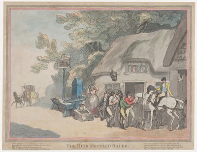 O Cavalo de Correio (de «A Vida de um Cavalo de Corrida, ou O Corredor de Sangue Quente») de Thomas Rowlandson