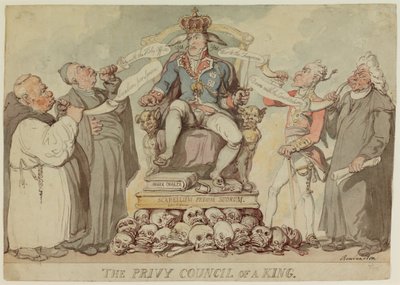 O Conselho Privado de um Rei de Thomas Rowlandson